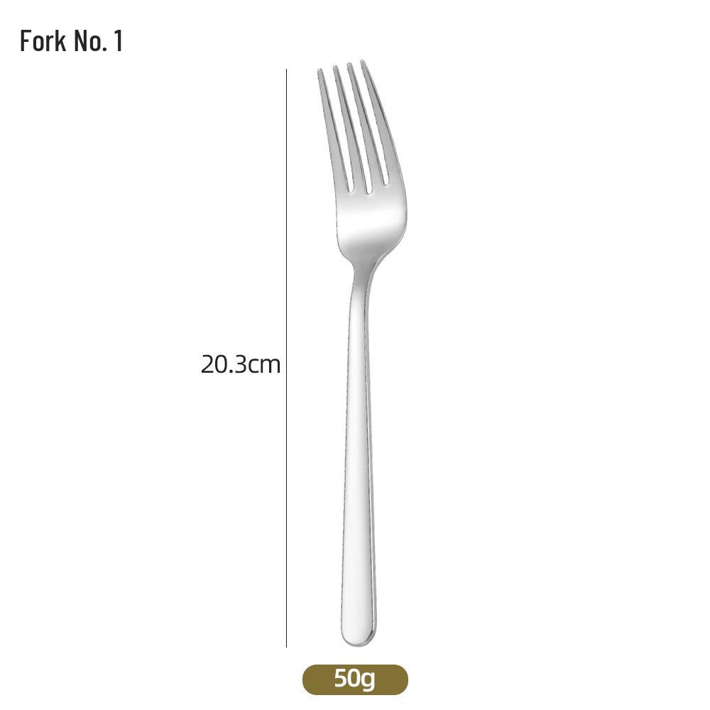 2025 Stainless Steel Western Cutlery Set: Thick 304 Stainless Steel Steak Knife, Fork & Spoon