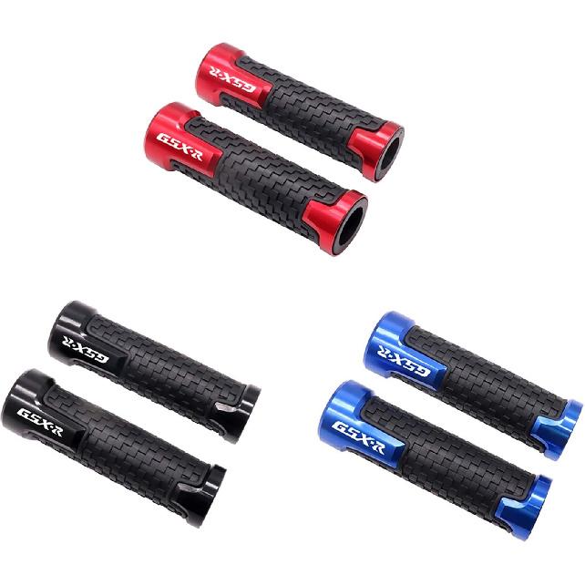 GSXR Motorcycle Handlebar Hand Grips: For Suzuki GSXR 125 | 250 | 300 | 600 | 750 | 1000 7/8" 22Mm