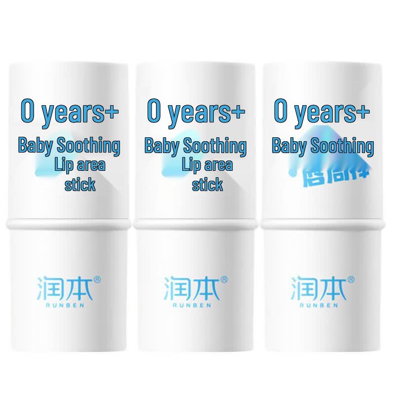 RUNBEN Baby Soothing Lip and Drool Stick 3-Pack