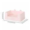 Toilettes pour lapin avec grille en acier inoxydable Litière spacieuse pour lapin