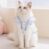 3D Floral Dog Princess Dress Comfortable Dog Vest Sweet Style Pet Harness Skirt  Small Dogs
