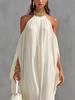 Elegantes Off-Shoulder Chiffon Maxikleid - Street Fashion Lässig Lockerer Schnitt