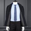 Jacket Men's Middle-aged and Elderly Lapel Spring Autumn and Winter Wool Jacket Dad's Simple Casual Plaid Jacket