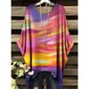 Camisetas para Mujer Estampado de Mármol Dorado Versátiles Máquina Verano Comodidad Manga Corta Lavables Bohemio Ropa Vintage