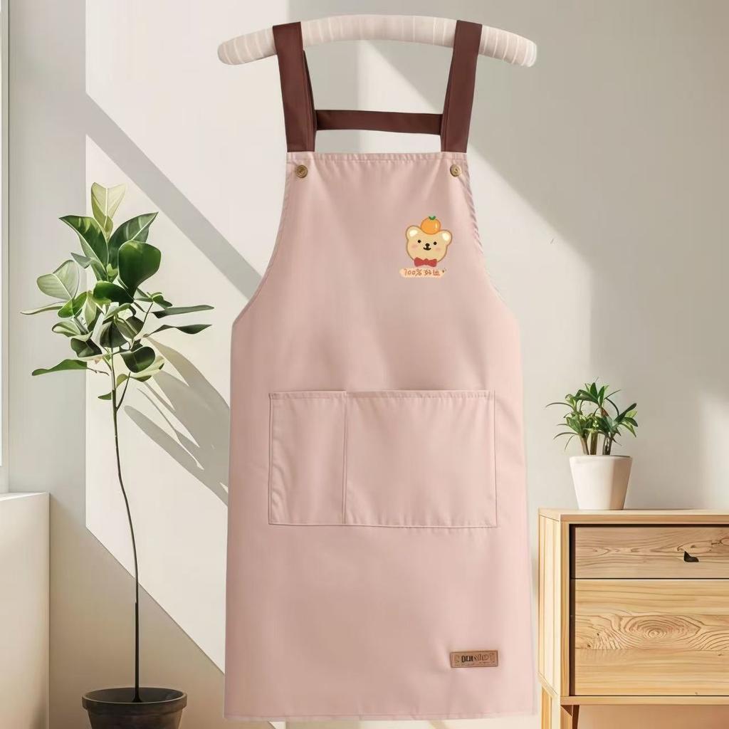 Waterproof and Oil-resistant Apron, Household Kitchen Work Clothes Apron