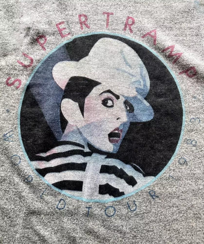 SUPERTRAMP Band Tour 1983 Grey T Shirt Full Size S-5XL Unisex T-Shirt XXXL
