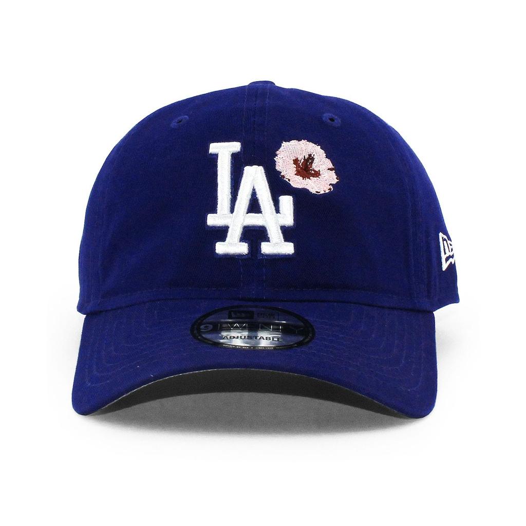 Cap 9TWENTY Strapback Los Angeles Dodgers MLB FLOWER STRAPBACK CAP Dark Royal LOS ANGELES DODGERS 920 Hat Low Cap [New Era] [Item]