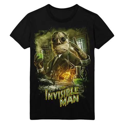 The Invisible Man T-and Kids Tshirt Men Summer Retro Sci-Fi Monster Graphic Short Sleeve Streetwear Loose Fit Classic Horror Fan Top