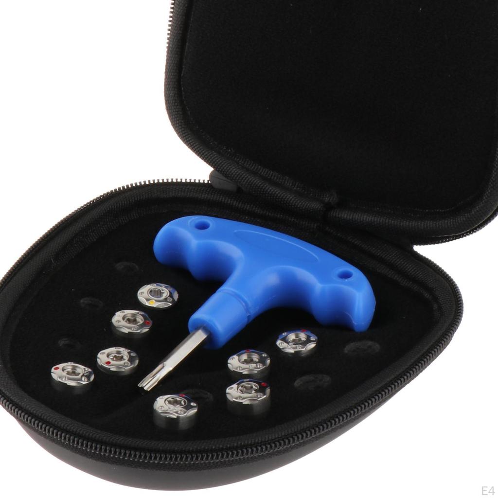 8-teiliges Golfgewichtsschrauben-Set, Übungsschraube, langlebiges Sportzubehör für den Innen- und