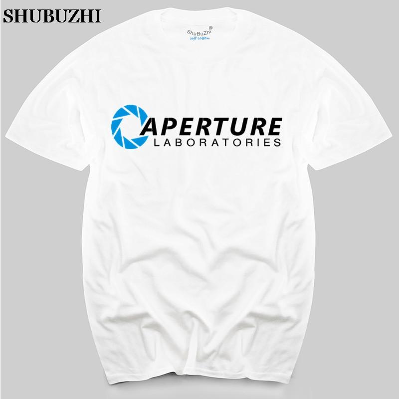 APERTURE LABORATORIES T-SHIRT - PORTAL LABS INSPIRED GAMERS Men's Top Tees Summer Brand Tee-shirts