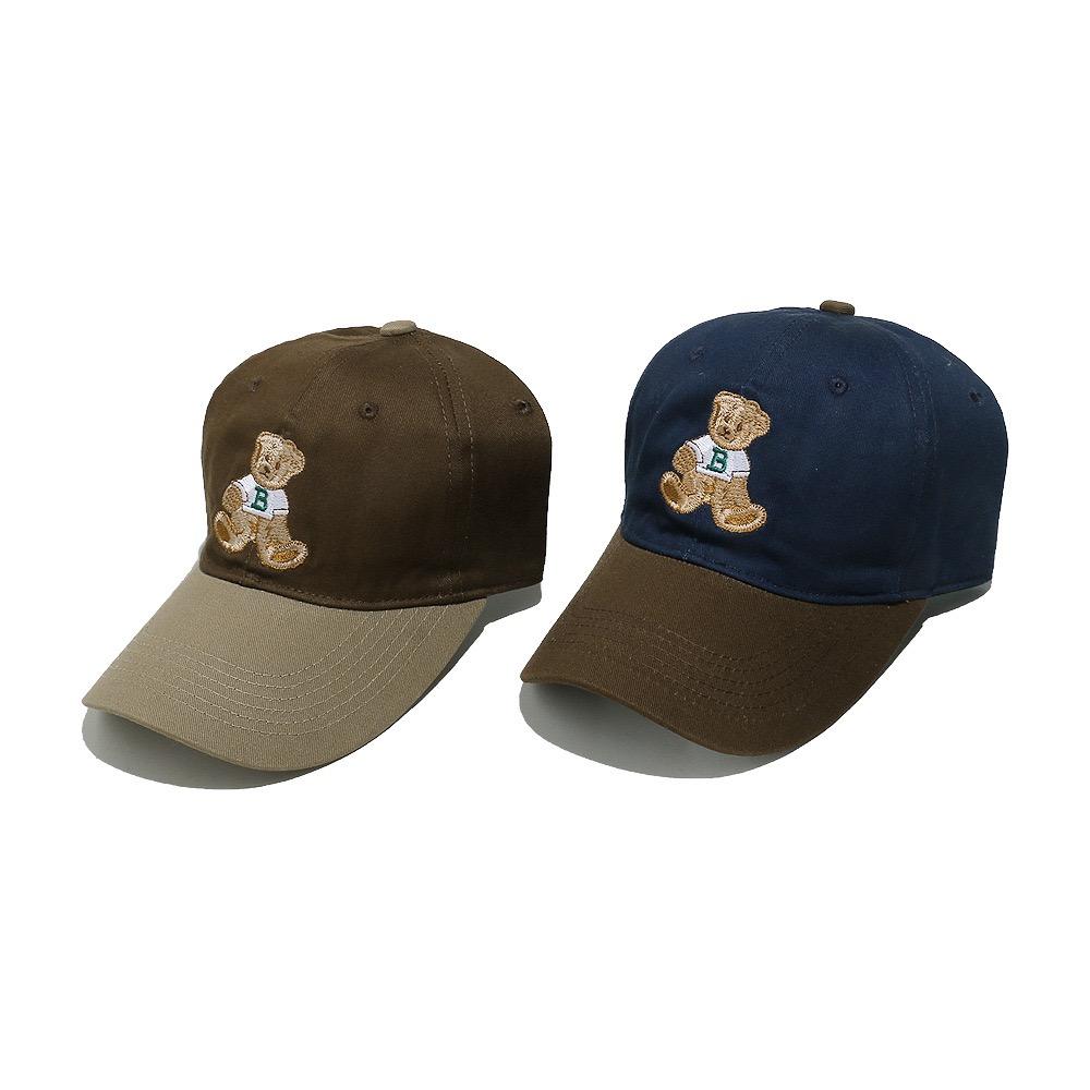 Heißer Verkauf Unisex Baumwoll-Baseballkappe mit süßer Bärenstickerei für Outdoor-Sport, Papa-Hut, verstellbar für Männer und Frauen