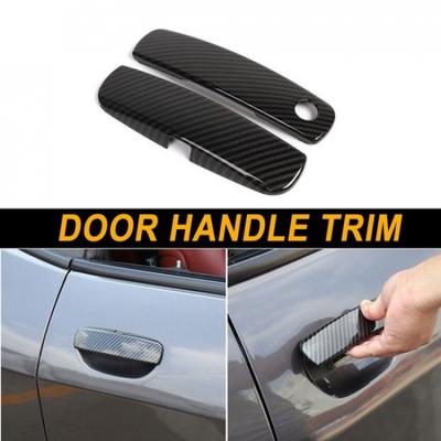 Car Door Handle Trim Cover Accessories For Dodge Challenger 2012+ Carbon Fiber