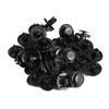 30 Pcs Black Plastic Rivet Style Body Trim Panel Retainer Clips Universal Application
