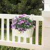 Flower Boxes for Railings Metal Hangable Deck Planter Countryside Window Flower Boxes for Garden Yard Home Decoration Plant Pots