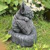 Dogs On Pedestals For The Welcome  Decorated Courtyard Dog Statue