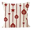 Christmas Pillowcase Red Christmas Tree Snowflake Print Pillowcase