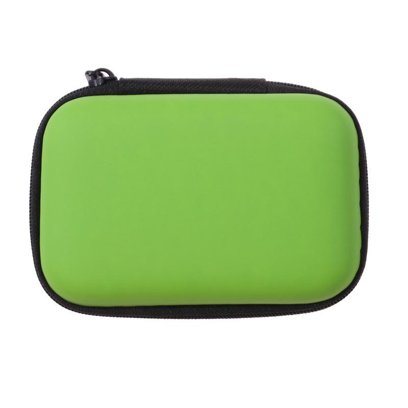 Portable USB Data Cable Organizer Leather Earphone Storage Bag Headphone for Case Cover Protector Mini Zipper Hard Pouch