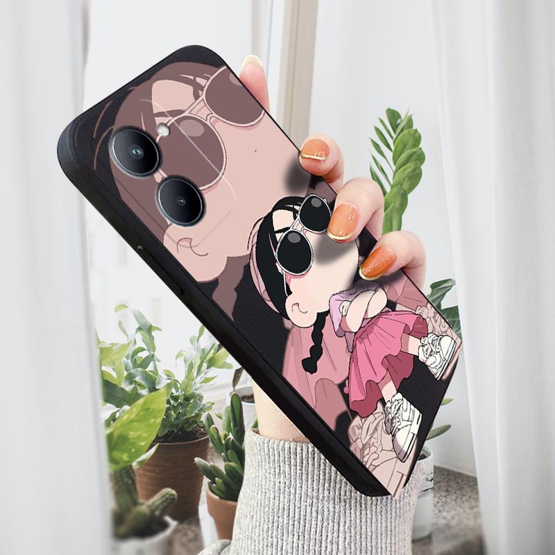 Cute Pink Dress Girl Phone Case for iPhone 15 14 13 12 11 Samsung Galaxy S23 S22 A52 A52S Soft Full Protection Square Liquid Silicone Cover Cases