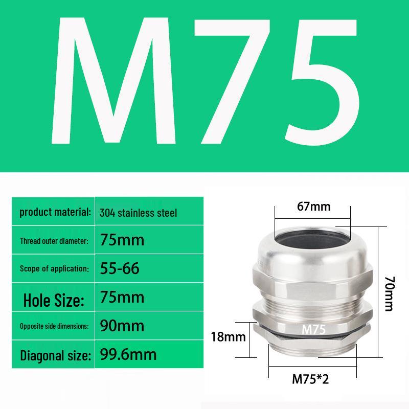 M Series Waterproof Stainless Steel Explosion-Proof Cable Gland and Sealing Connector