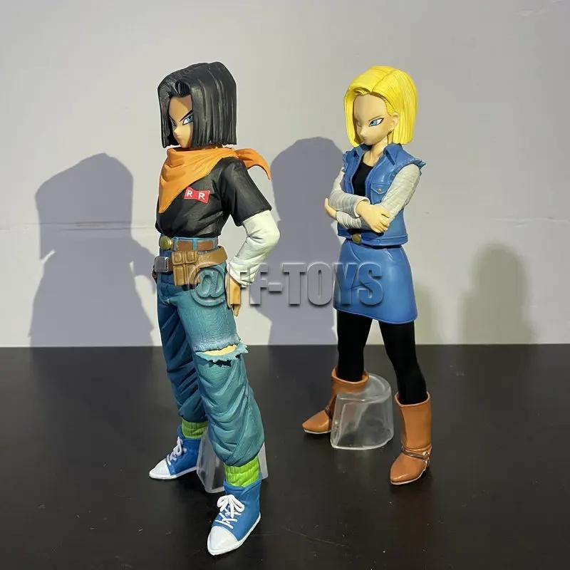 24Cm Anime Dragon Ball Z Android 17 18 Figura Android 18 Pvc Colección De Figuras De Acción Modelo Juguetes Para Niños Regalos D