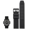 Silicon Watchband for Luminox 7251|3050|3051|6402 Series Wristband 23mm Black Waterproof Rubber Bands