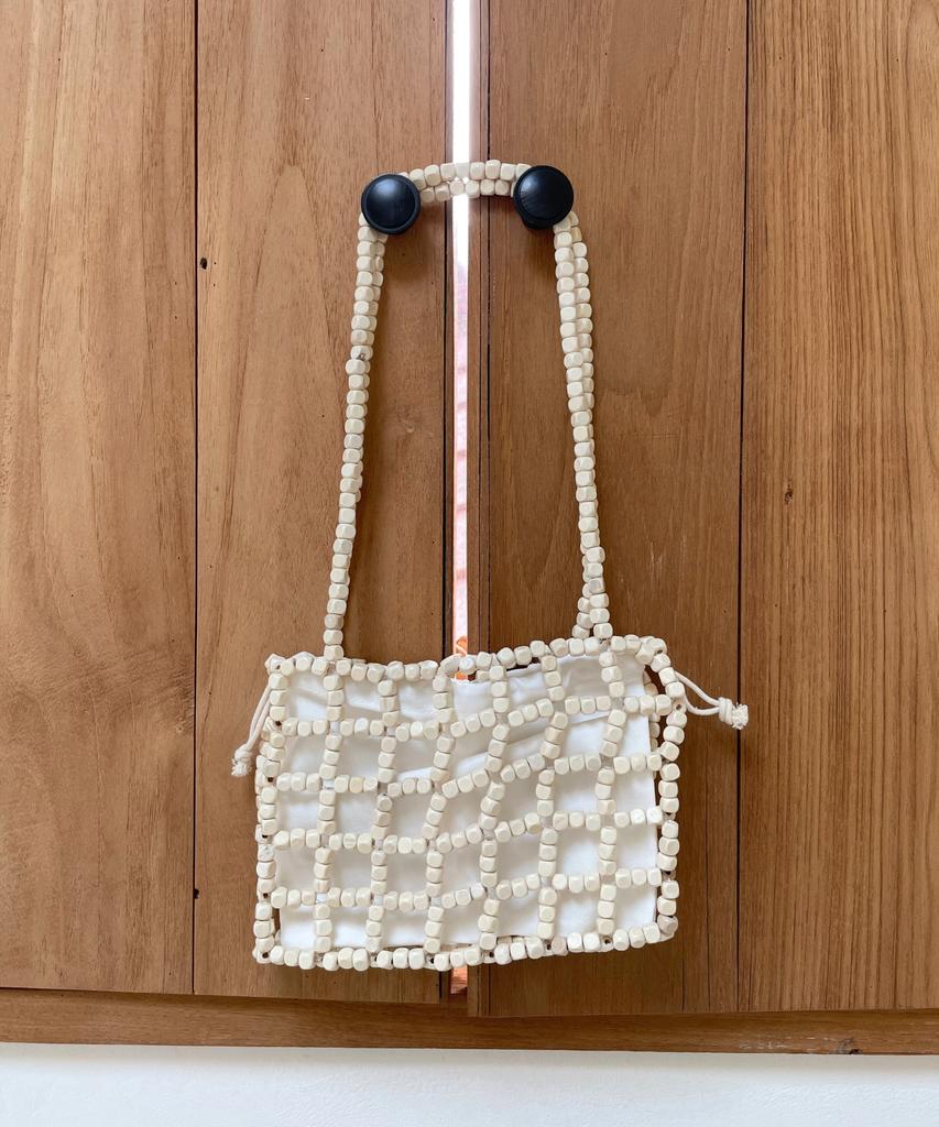 Throw Wood Bead Bag (2 Colors)