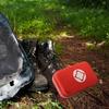 Compact medical survival kit/box with lightweight hard case for outdoor camping, hiking, etc. at home, workplace, etc