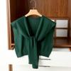 Spring and Autumn Air-conditioned Room Shoulder Small Shawl Knotted Knitted Knitted Sweater Wool Scarf Women