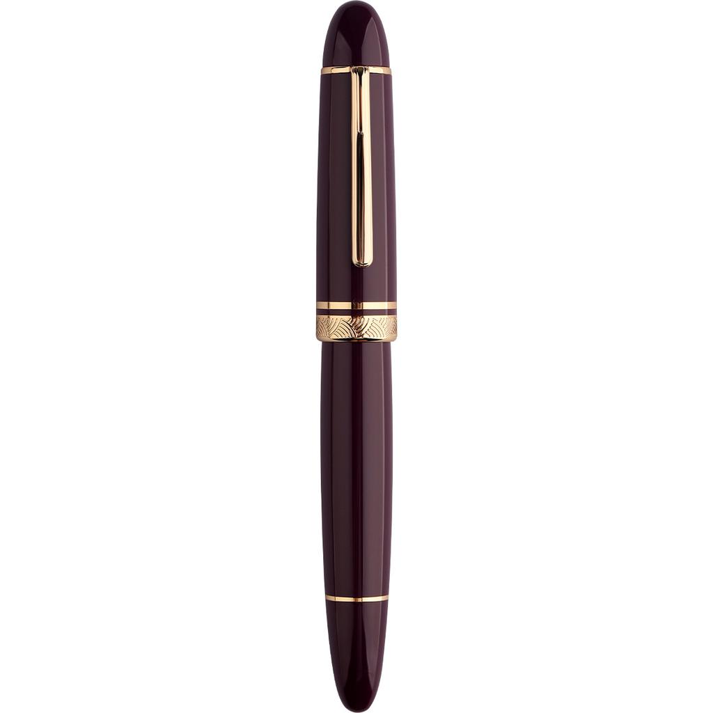 Classic MAJOHN P140 NO.8 F/M Nib Acrylic Piston Huge Transparent Fountain Pen Ebonite Feed Large Capacity Ink Writing Luxury Pen