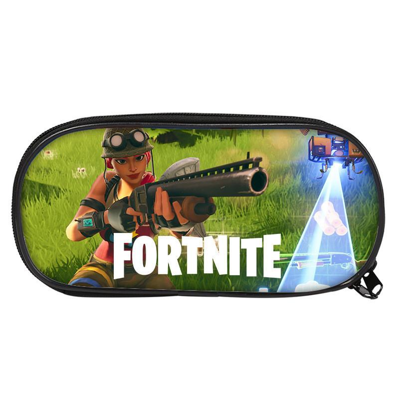 Fortnite Pattern Student Single Layer Stationery Pencil Bag Stationery Storage For School And Travel Use