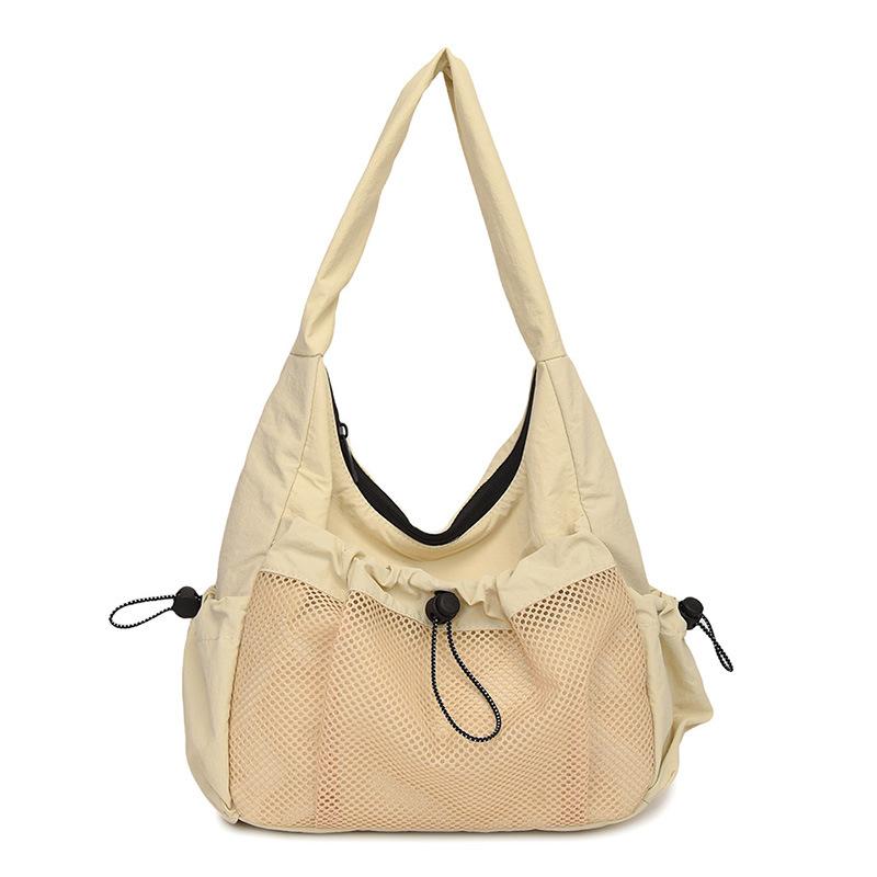 

Повседневная сумочка на одно плечо, сумка-подмышка, большая вместимость, для поездок на работу, сумка-тоут на одно плечо бежевый