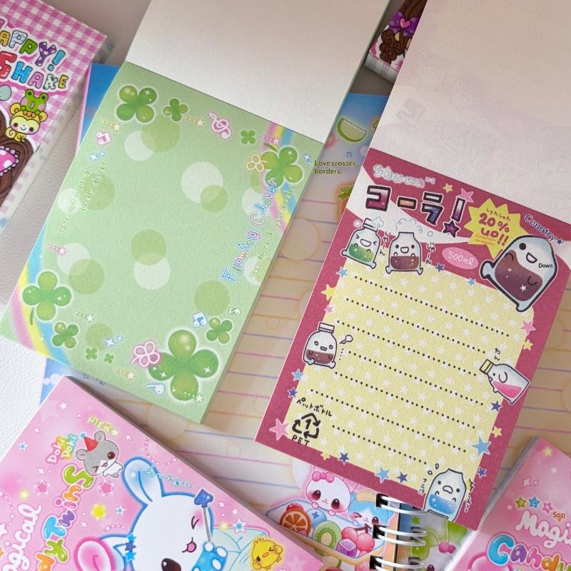 70Sheets Cute Retro Japanese-Style Girl Rabbit No Sticky Scrapbooking Memo Pads Message Paper Journal Notepad School Stationery