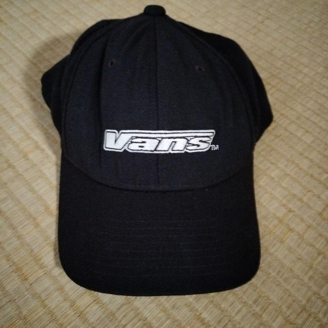 Used 00s vintage VANS baseball cap black M-XL