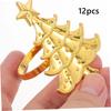 1Pcs Christmas Napkin Rings Xmas Tree Ornaments  Christmas Home Kitchen Dinner Table Decoration New Year Party Supplies