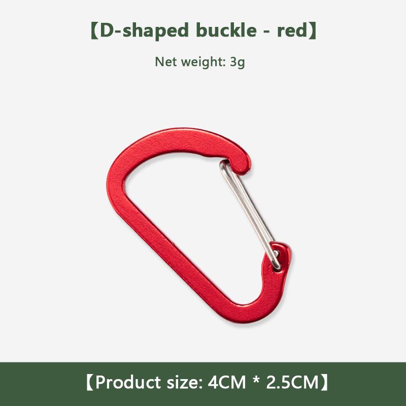 

Рюкзачний гачок Зовнішній багатофункціональний карабін Гачок для спорядження Алюмінієвий сплав червоний