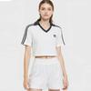 Serie Trefoil, POLO de Mujer con Cuello en V de Manga Corta