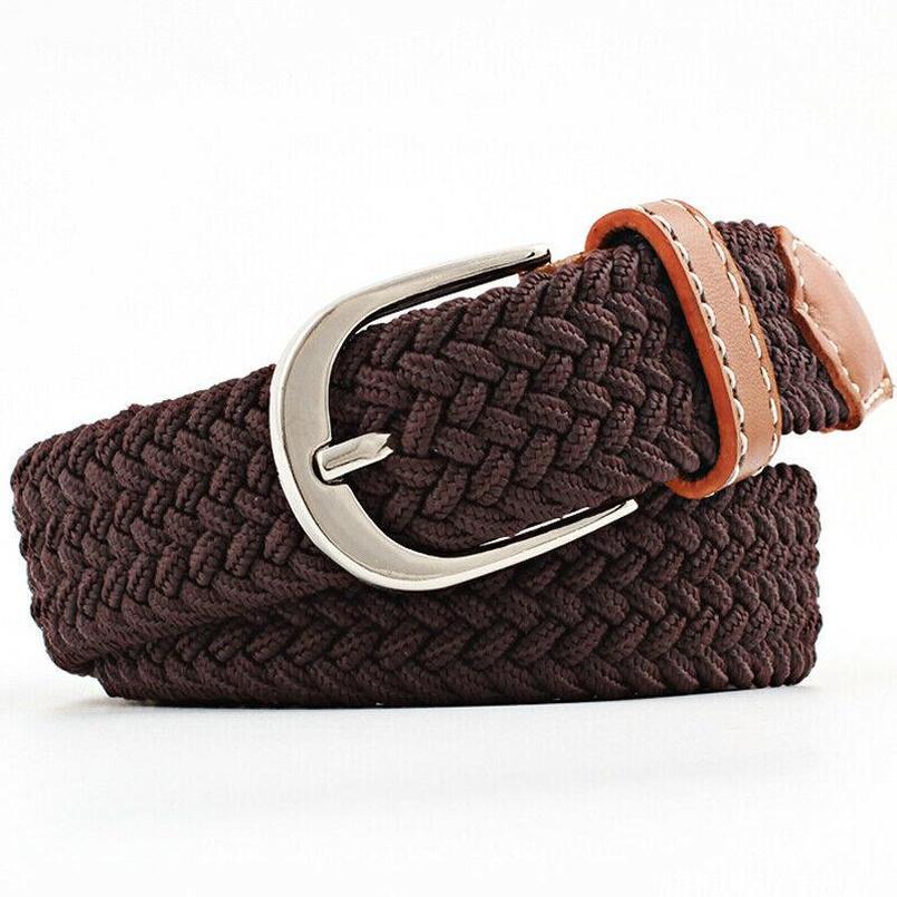 Elastic Stretch Waist Belts For Men Women Casual Stretch Woven Belt Women Waistband Student Jeans