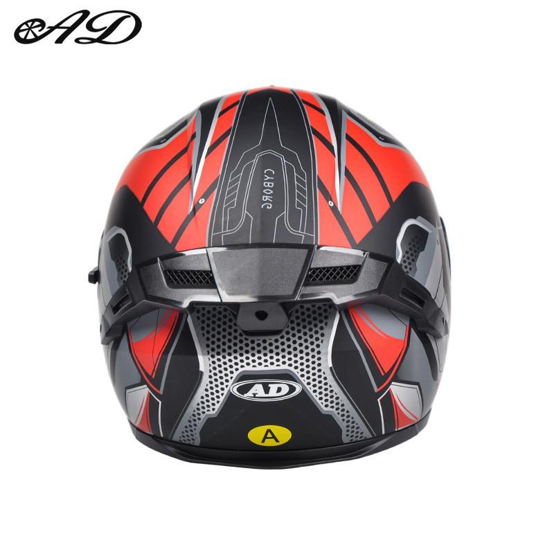 Full Face Motorcycle Helmet With Flip-Up Visor Men Women ABS Shell 3C Certified All-Season Use