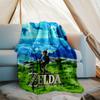 1pc Game Zelda Theme Blanket - Digital Print, Polyester, Cozy for All Seasons, Perfect for Outdoor, and Travel