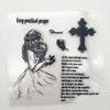 14x14cm Belief Girl Clear Stamps Transparent Seal Silicone Seal TPR Christmas Wedding Roller Stamps DIY Scrapbook Album Card