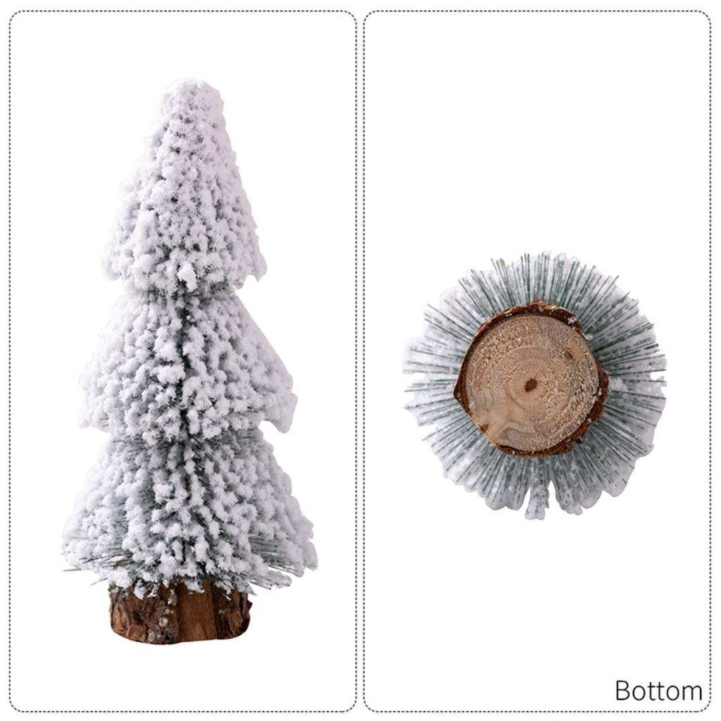 New Christmas Decorations With Home Scene Window Display Snow Christmas Tree Desktop Ornament