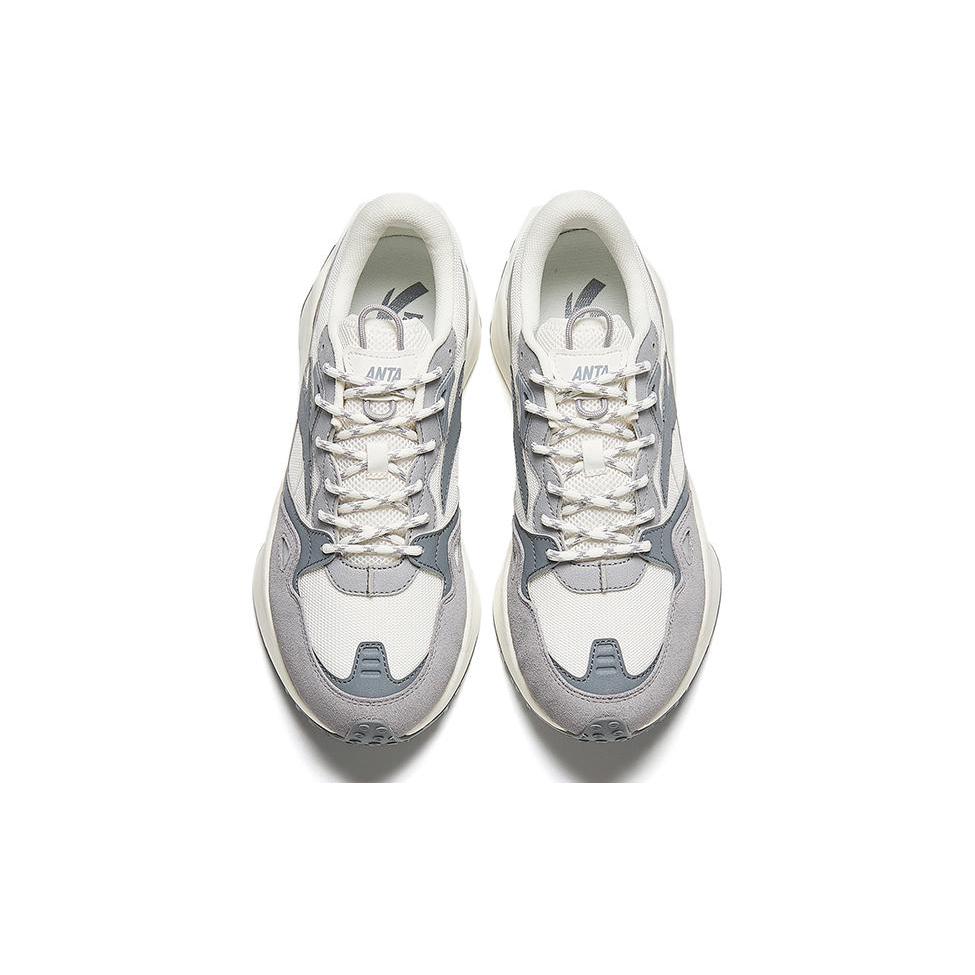 Anta HERITAGE Abrasion Resistant Breathable Cushioning Low top Casual Shoes Men's Cool Gray 112348878-3