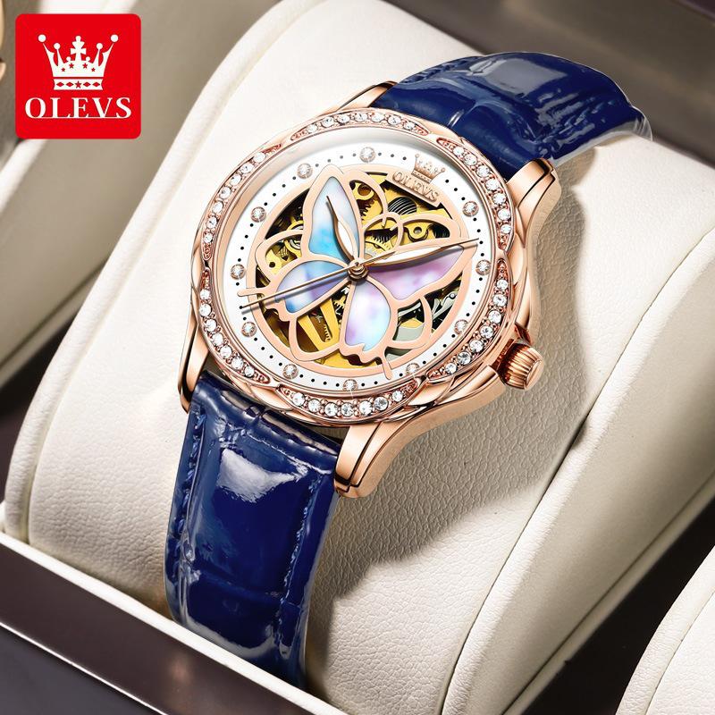 

Механические часы Olissis Ceramic Butterfly с перламутровым циферблатом: Женский TikTok Модный Хит
