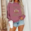 Women's Casual Fashion Round Neck Long Sleeve Halloween Printed Sweatshirt