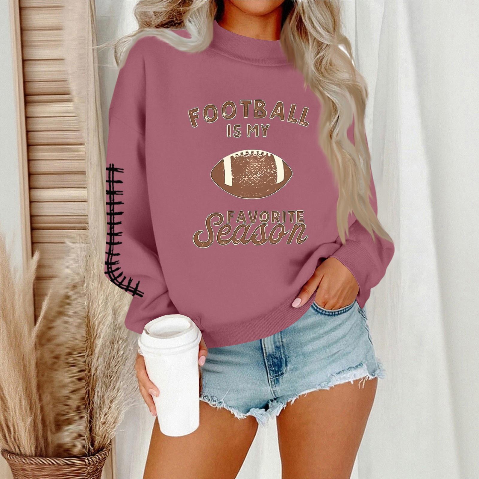 

Женский повседневный модный свитшот с круглым вырезом и длинными рукавами с принтом на Хэллоуин L фиолетовый