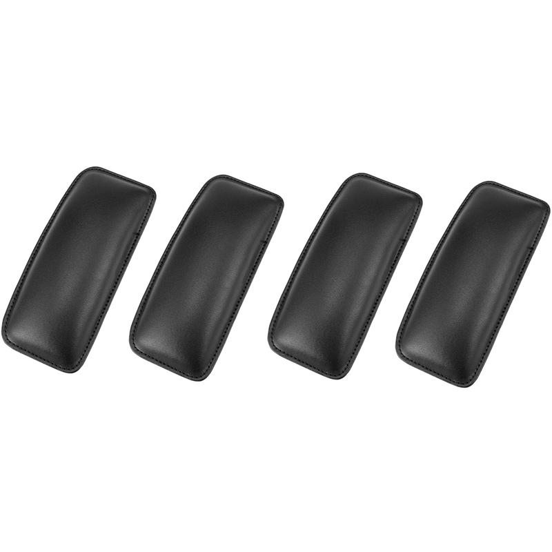 Leather Arm Rest Pad with High-density Memory Foam Filled In and High-viscosity Adhesive Black Leather Car Knee Cushion