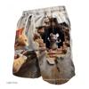 Summer 3D Fun Cartoon Animals Print Shorts Fashionable Casual Beach Men's Shorts