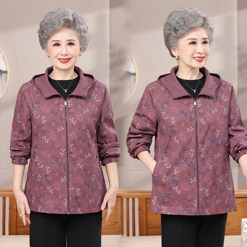 

2026 Fashion Slimming Plus Size Printed Hooded Women s Jacket - Spring/Autumn 5XL (for 145-165 kg) рожевий