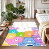 Anti‑Slip Crystal Velvet Floor Rug, Care Bears Design Carpet for Indoor Living Bedroom Home Decoration