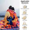 1pc Cute Stitch Printing Blanket - Soft, All-Season Throw for Living Room, Bedroom,Personalized Gift with Adorable Cartoon Design